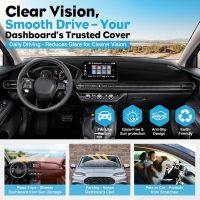 Upgraded Rubber Anti-Slip Dashboard Cover Fit for Honda HR-V 2023 2024 2025 hrv Accessories Non-Slip Carpet Sunshield Glare UV Rays Protector - Image 4