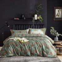 Ikawaapurry Comforter Set for Queen Size Bed Farmhouse Boho Bedding Sets Fluffy Lightweight Flowers Plants All Season 3 Pcs Comforter with 2 Pillow Shames - Image 2