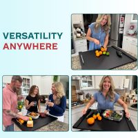 RVTHEUS® Noodle Board Stove Cover, 29.5x22", Stove Top Covers for Gas Burners and Electric Stoves, Includes 30 Stove Burner Covers, 3 Sets of Handles and 1 Glove, Stove Top Covers for Electric Stove - Image 3