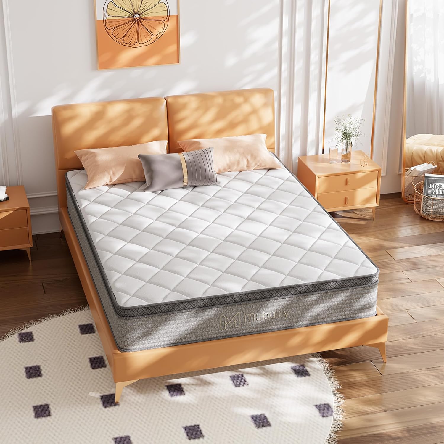 Queen Mattress,10 Inch Gel Memory Foam and Innerspring Hybrid Mattress in a Box with Individual Pocket Spring for Motion Isolation & Silent Sleep,CertiPUR-US,100 Nights Trial - Image 6