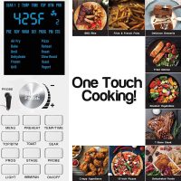 Nuwave Bravo Air Fryer Toaster Smart Oven, 12-in-1 Countertop Convection, 30-QT XL Capacity, 50°-500°F Controls, Top and Bottom Heater Adjustments 0%-100%, Brushed Stainless Steel Look (Renewed) - Image 3