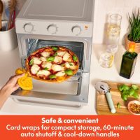 bella Air Fry Toaster Oven, 7 Preset Cooking Options, Dishwasher-Safe EverGood Coated Trays Included, 60-Minute Auto Shutoff w Audible Timer, Power Indicator Light, 1700 Watt, Oatmilk - Image 7