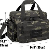 DSLEAF Tactical Gun Range Bag for 4 Handguns, Pistol Shooting Range Bag with 6X Magazine Slots and Extra Pockets for Ammo and Essentials - Image 6