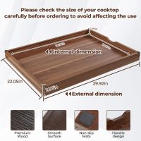 Wolki Noodle Board Stove Covers - 30"L x 22"W x 2.5"Th Heavy-Duty Gas & Electric Stove Top Cover with Built-in Handles for RV and Wooden Serving Tray - Image 2