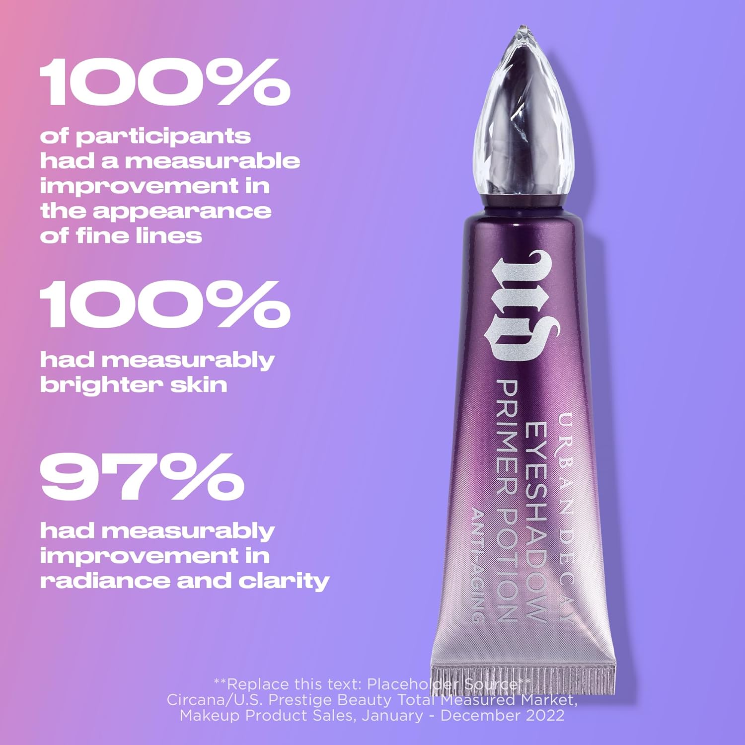 Urban Decay Anti-Aging Eyeshadow Primer Potion - Nude Eye Primer for Crease-Resistant & Long-Lasting Eye Makeup, Improves Look of Fine Lines & Texture, Smooths & Preps Eyelid Base, Vegan, Paraben-free - Image 4