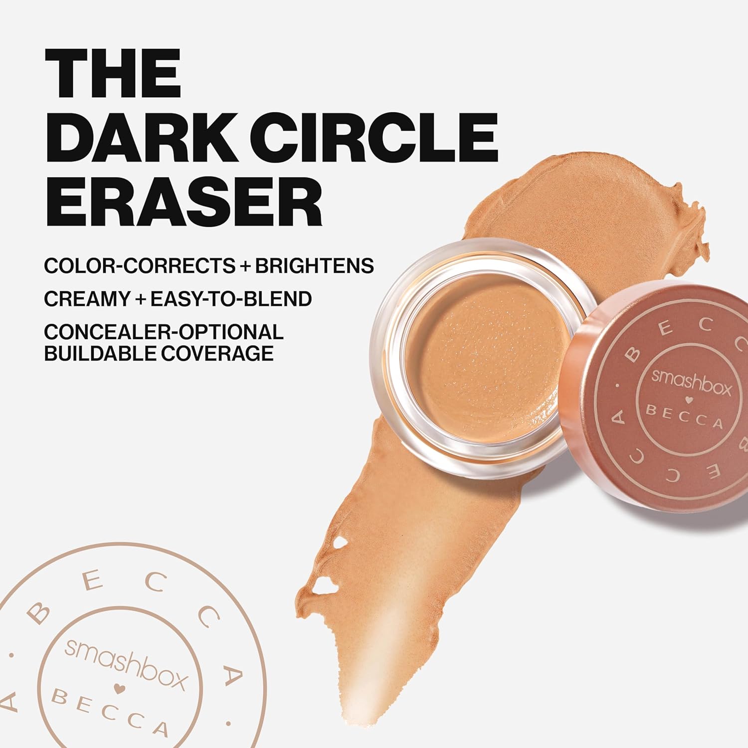 Smashbox X BECCA Under Eye Brightening Corrector | Brightens and Corrects Dark Circles | Vitamin E, 0.15 Ounce - Image 4