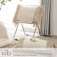 Andency Comforter Queen Size Set Beige, 3 Pieces Tassel Boho Lightweight Winter Bedding Comforters & Sets, All Season Bed Set (90x90In Comforter & 2 Pillowcases) - Image 10