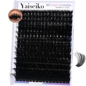 Lash Clusters 300D Thick Long 12-25mm Volume Cluster Eyelash Extensions 224Pcs Wispy Individual Lashes D Curl Waterproof Eyelash Clusters Soft False Eyelashes DIY at Home, by Yaiseiko