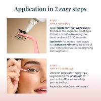 Sweetheart Doll-Eyed Lash Clusters for Women, Salon Quality At Home Eyelashes Extension Kit, 6 Lash Sets, No Lash Glue Included - Image 7
