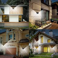 VINHMOR Solar Lights Outdoor 6 Pack, 100LED/3 Modes 270° Lighting Angle Motion Sensor Security Lights, IP65 Waterproof Wall Lights Solar Powered, Bright for Backyard Garden Fence Patio Front Door - Image 6