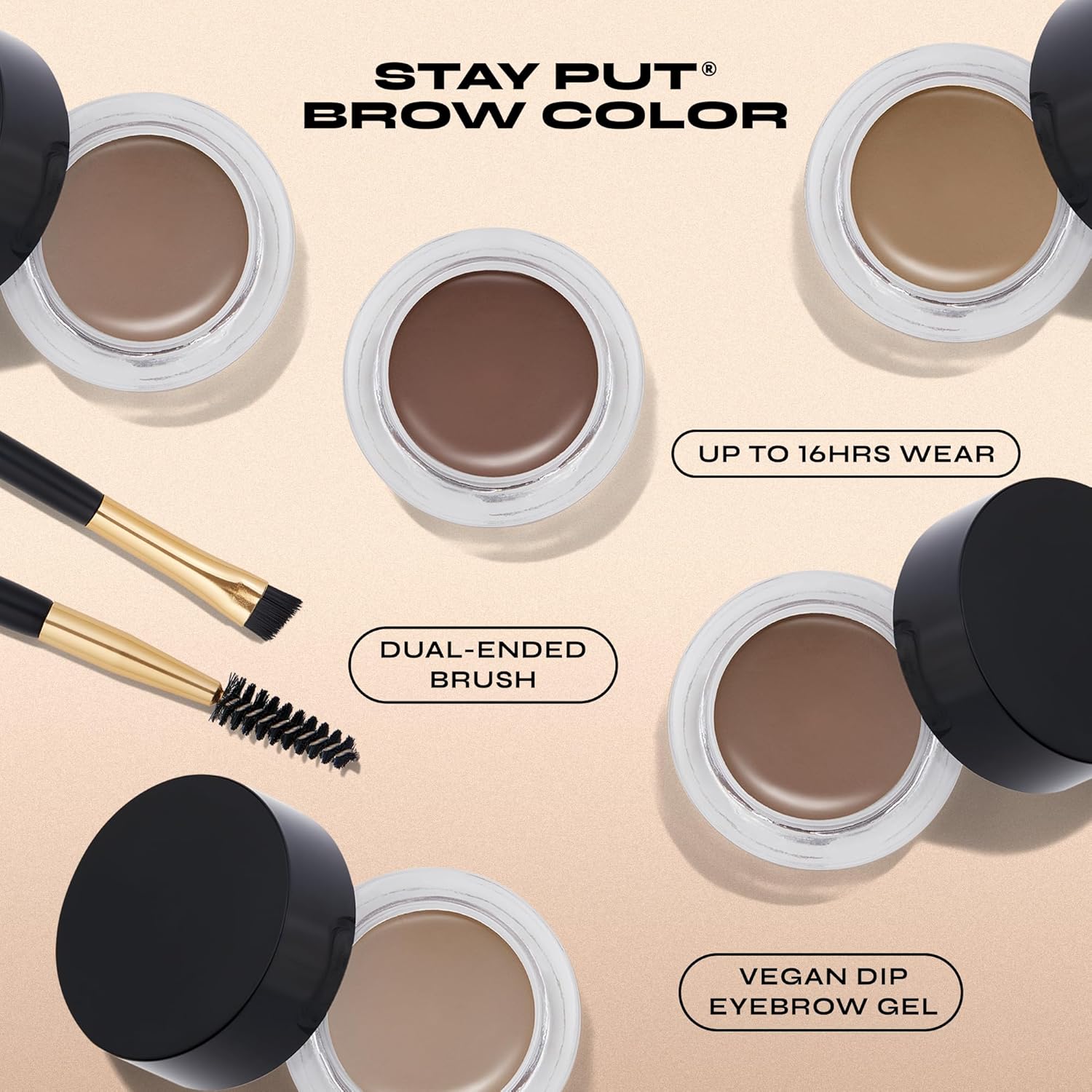 Milani Stay Put Brow Color - Dark Brown (0.09 Ounce) Vegan, Cruelty-Free Eyebrow Color that Fills and Shapes Brows… - Image 3