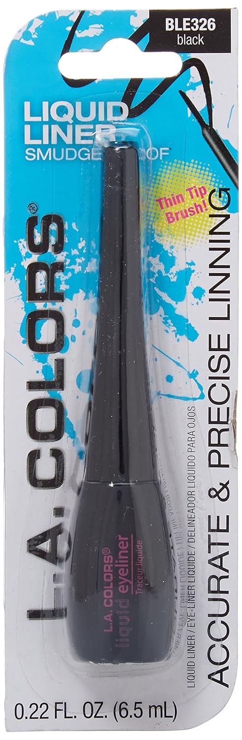 L.A. COLORS Thin Tip Liquid Liner (carded), Black CBLE326 - Image 4
