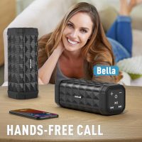 BUGANI Bluetooth Speakers, Portable Speakers, 100FT Range Bluetooth 5.0 TWS Pairing,IPX5 Waterproof Speakers Built-in Mic, 24H Play Type-C,Suitable for Outdoor Speakers at Travel/Party(2 Pack) - Image 7