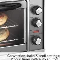 Hamilton Beach 31107D Convection Countertop Toaster Oven with Rotisserie, Extra-Large, Black and Stainless - Image 3