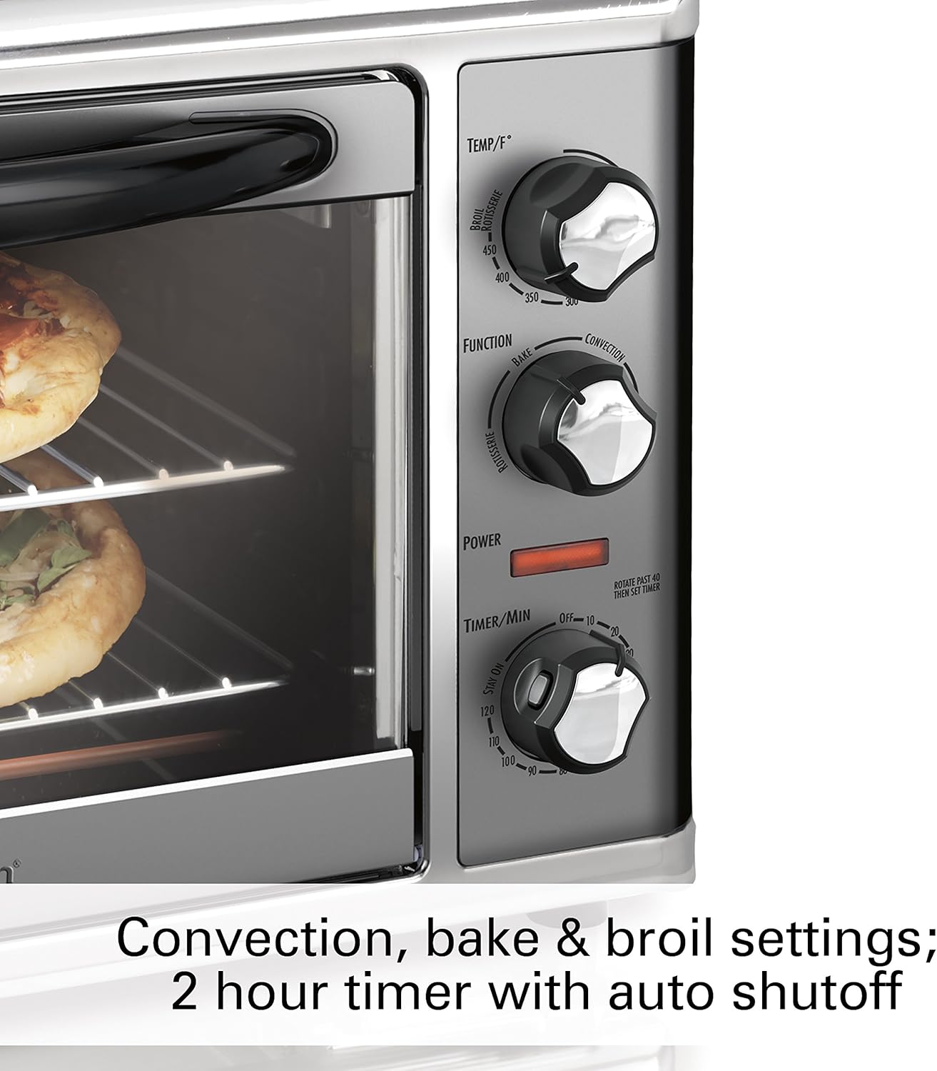 Hamilton Beach 31107D Convection Countertop Toaster Oven with Rotisserie, Extra-Large, Black and Stainless - Image 3