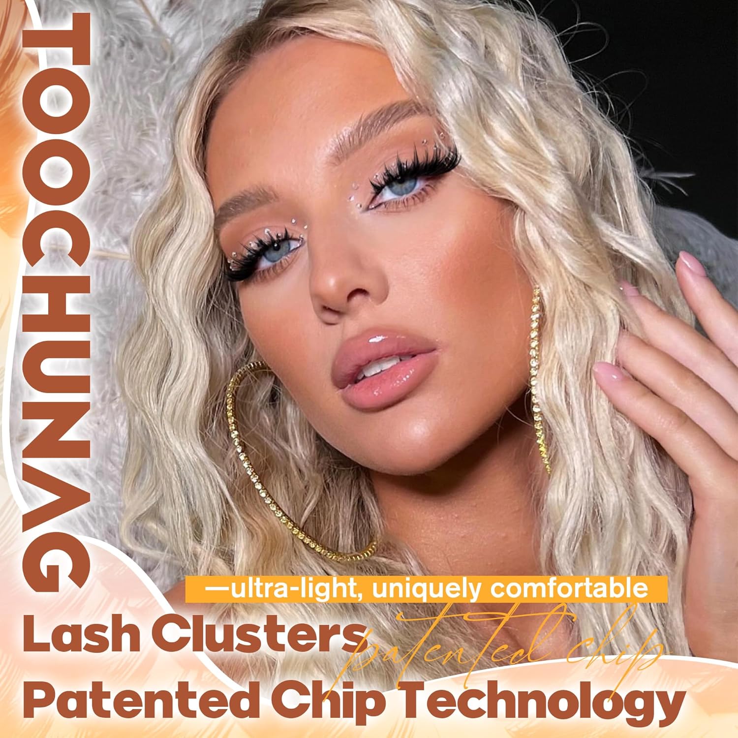 Spiky Manga Lash Clusters 12-20mm Long Eyelash Clusters 80D+100D Cluster Eyelash Extensions with Bottom Lashes Individual Fairy 300pcs Thick Volume DIY Plume Flake Cluster Lash Extension by TOOCHUNAG - Image 5