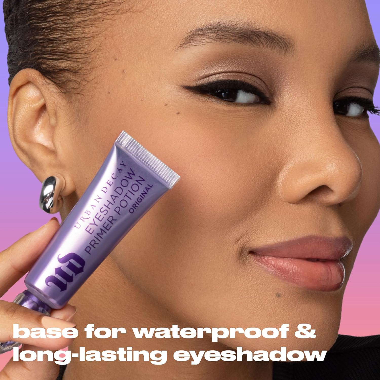 Urban Decay Shimmer Eyeshadow Primer Potion Sin - Champagne Shimmer Eye Primer for Crease-Resistant & Long-Lasting Eye Makeup, Smooths & Preps Eyelid Base, For Vibrant Color, All Skin Tones, Vegan - Image 6