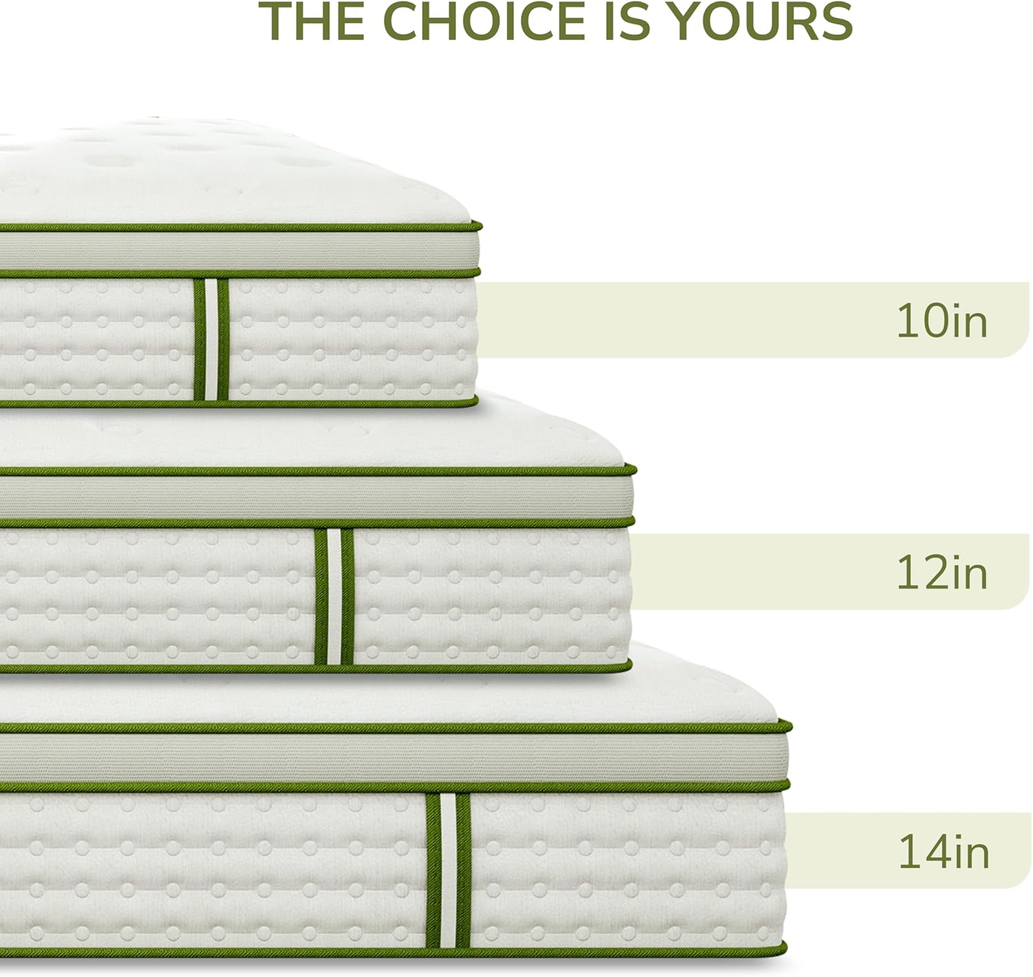 King Mattress, 14 Inch King Hybrid Mattress with Individually Pocket Innerspring for Cooling Motion Isolation & Silent Sleep, Pressure Relief, Edge Support,Medium Firm - Image 8