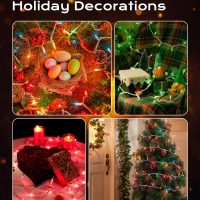 Brightown Christmas String Lights, 100-Count 26.5ft Clear Incandescent Bulb Mini Lights for Indoor Holiday Decor, Christmas Tree Garland Wedding Party Multi-Use Decoration, White Wire - Image 8