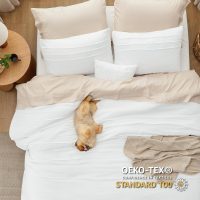 Bedsure White Queen Comforter Set - 4 Pieces Pinch Pleat Bed Set, Down Alternative Bedding Sets for All Season, 1 Comforter, 2 Pillowcases, 1 Decorative Pillow - Image 4