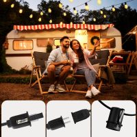 Torkase 50FT Outdoor String Lights LED, S14 Shatterproof Bulbs (15+1), Waterproof Dimmable Patio Lights for Backyard, Porch, Garden - Connectable Commercial Grade - Image 3