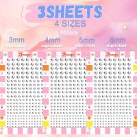 NOOEPC 660Pcs Face Gems Hair Gems, Self-Adhesive Face Jewels Eye Jewels Rhinestones 3/4/5/6 mm DIY Face Gems Stick on, Hair Body Rhinestones Gems Rave Accessories for Face Eyes Makeup Body, Crafts - Image 2