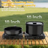 Camp Stove Propane, 2 Burner Folding Propane Camping Stove with Carrying Bag, Adjustable High Heat Burners & Piezo Push-Button Instant Ignition, Outdoor Tailgating, Backyard BBQ Camping Essentials - Image 4
