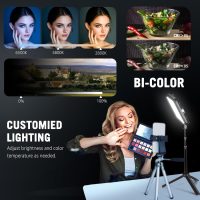 2-Pack Portable Photography Lighting Kit, Arsoer 8" 2800K-6500K Dimmable Studio Lights with Tripod, USB Powered Video Light for Photography/Zoom/Video Conference/Live Streaming/YouTube/Tiktok/Ins - Image 2