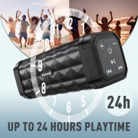 BUGANI Bluetooth Speakers, Portable Speakers, 100FT Range Bluetooth 5.0 TWS Pairing,IPX5 Waterproof Speakers Built-in Mic, 24H Play Type-C,Suitable for Outdoor Speakers at Travel/Party(2 Pack) - Image 4