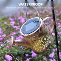 Outdoor Solar Metal Watering Can Small Hanging Decorative Waterproof Lights for Garden Decor, Yard Lights, Outside Patio Lawn, Gifts for Mom Grandma Women Birthday,1 pack, Warm White - Image 6