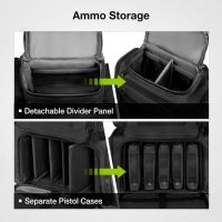 TIDEWE Tactical Range Backpack Bag for Gun and Ammo with Pistol Case - Image 4