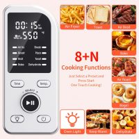 Beelicous Pizza Oven, 13" Pizza, Heats up to 550°F, 8-in-1 Countertop Toaster with Light, Compact Design Smart Digital Oven Combo, 40+ Recipes, Flavor-Lock Tech - Image 3