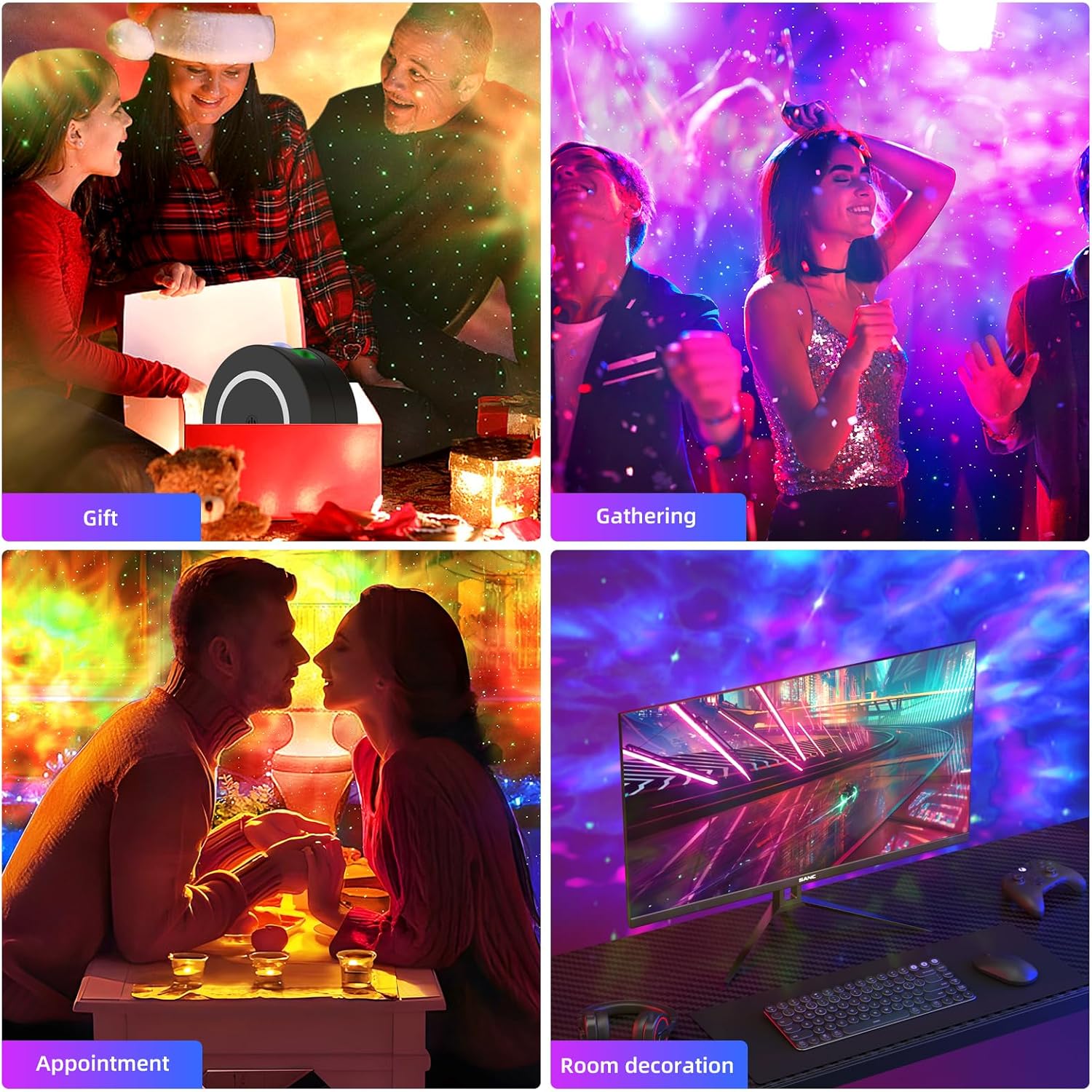 Galaxy Projector, Star Projector Galaxy Light, Night Light with Timer and Remote, for Bedroom, Home Decor, Christmas, Birthday - Image 6