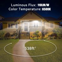 4Pack LED Flood Light Outdoor,100W LED Work Light 11000lmwith 6FT US Plug,IP66 Waterproof Exterior Security Lights,6000K Daylight White Outside Floodlights Slim Design for Playground Yard - Image 2