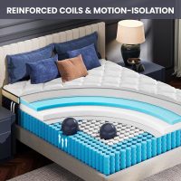Queen Mattress 14 Inch - Hotel Collection Hybrid Mattress with 5-Zone Support, Luxury Sleep Comfort, Extra Back & Hip Support, Fiberglass-Free, CertiPUR-US Certified, 365-Night Trial - Image 4