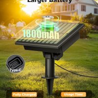 Brightown Outdoor Solar String Lights Waterproof 58FT with 25 Shatterproof ST38 LED Bulbs, 2700K Solar Lights Outdoor with Remote, Solar String Lights for Outside, Camping, Yard, Party Decor - Image 4