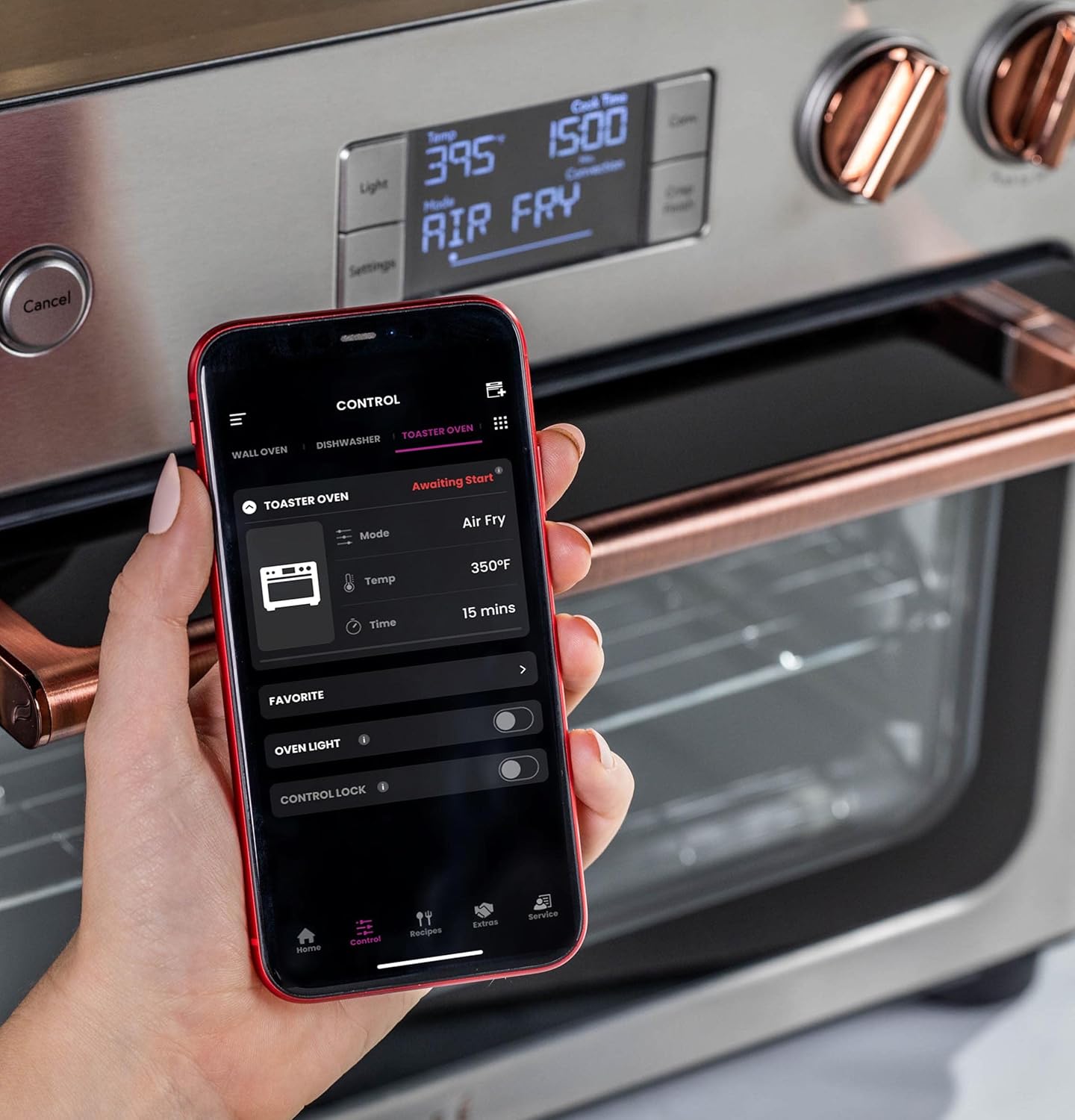 Café Couture Oven with 14 essential cooking modes, including Air Fry, CrispFinish, Bake, Broil, Roast, Toast, Pizza, WiFi & Smart Connected, Voice Control, Countertop Small Appliances, Steel Silver - Image 5