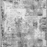 Entryway Rug 3x5 Grey Bedroom Area Rug Washable Non Slip Abstract Boho Rugs for Indoor Entry, Kitchen, Classroom, Bathroom, Kids Girls Room, Office, College Dorm Small Carpet - Image 8