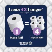 Quilted Northern Ultra Plush Toilet Paper, 6 Mega Rolls = 24 Regular Rolls, 3X Thicker*, 3 Ply Soft Toilet Tissue - Image 6