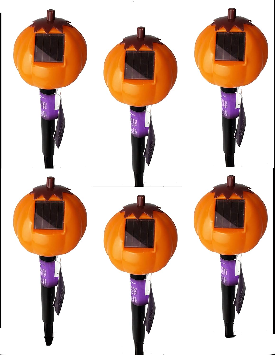 Greenbrier International Halloween Spooky Solar Lights Outdoor Waterproof Security Lights Easy Install Garden Lights for Garden Path Walkway Light (12, JackoLantern Pumpkin) - Image 2
