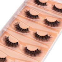 DYSILK Eyelashes Mink Lashes Fluffy - Fluffy Lashes 5 Pairs 6D Faux Mink Eyelash False Eyelashes Natural Look Lashes That Look Like Extensions Wispy Eyelashes Strip Lashes Eye Lashes | Fluffy-16mm - Image 2