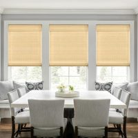 LazBlinds No Tools No Drill Cordless Bamboo Roman Shades, Custom Privacy Light Blocking Window Treatment, Roll Up Bamboo Blinds for Windows, DP-Natural - Image 5