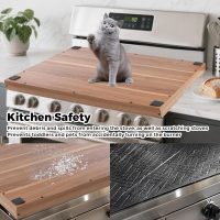 Stove Top Covers for Gas Burners and Electric Stove, 30"L x 22"W x 2.4" Gas Stove Cover, Wooden Cutting Boards/Sink Cover for Kitchen, Tray for Kitchen Counter Space (Nature) - Image 5