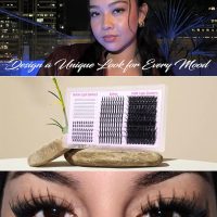 Wispy Lash Clusters with Spikes Volume Eyelash Clusters with 2 Styles Bottom Lashes 100D Mink Cluster Eyelash Extensions 380PCS Spiky Individual Lashes with Bottom Lash Clusters by Boahankuke - Image 4