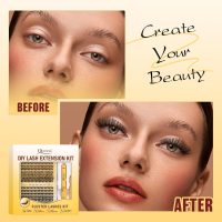 QUEWEL Lash Clusters Kit, 320 Pcs 30D+40D Lash Cluster Eyelash Extensions 9-16mm Lash Clusters Wispy Kit with Eyelash Clusters Bond and Seal Glue Remover Tweezers (30D+40D Kit) - Image 9