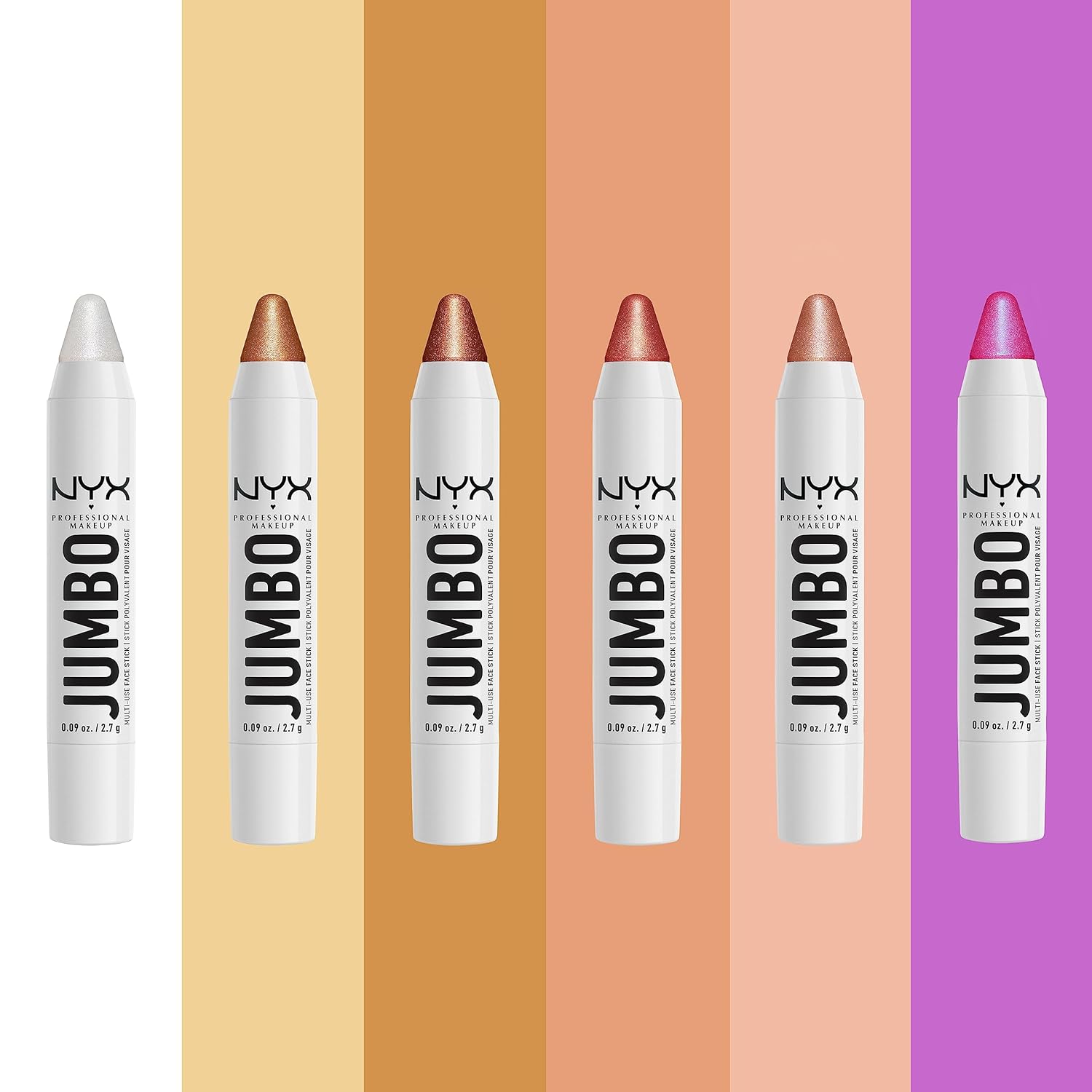 NYX PROFESSIONAL MAKEUP, Jumbo Multi-Use Face Highlighter Stick - Vanilla Ice Cream - Image 9