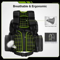 TIDEWE Tactical Range Backpack Bag for Gun and Ammo with Pistol Case - Image 2
