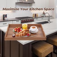 Wolki Noodle Board Stove Covers - 30"L x 22"W x 2.5"Th Heavy-Duty Gas & Electric Stove Top Cover with Built-in Handles for RV and Wooden Serving Tray - Image 8