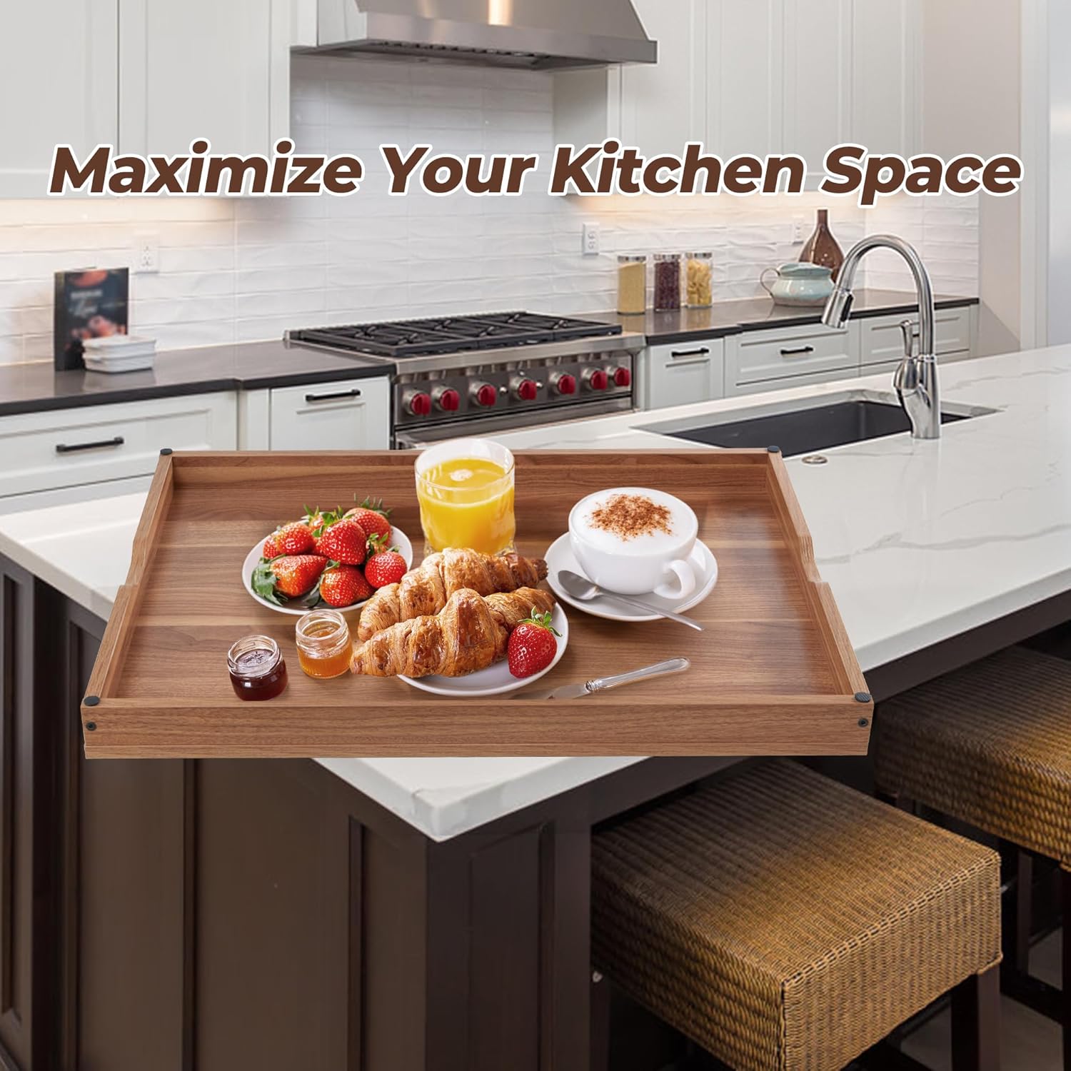 Wolki Noodle Board Stove Covers - 30"L x 22"W x 2.5"Th Heavy-Duty Gas & Electric Stove Top Cover with Built-in Handles for RV and Wooden Serving Tray - Image 8