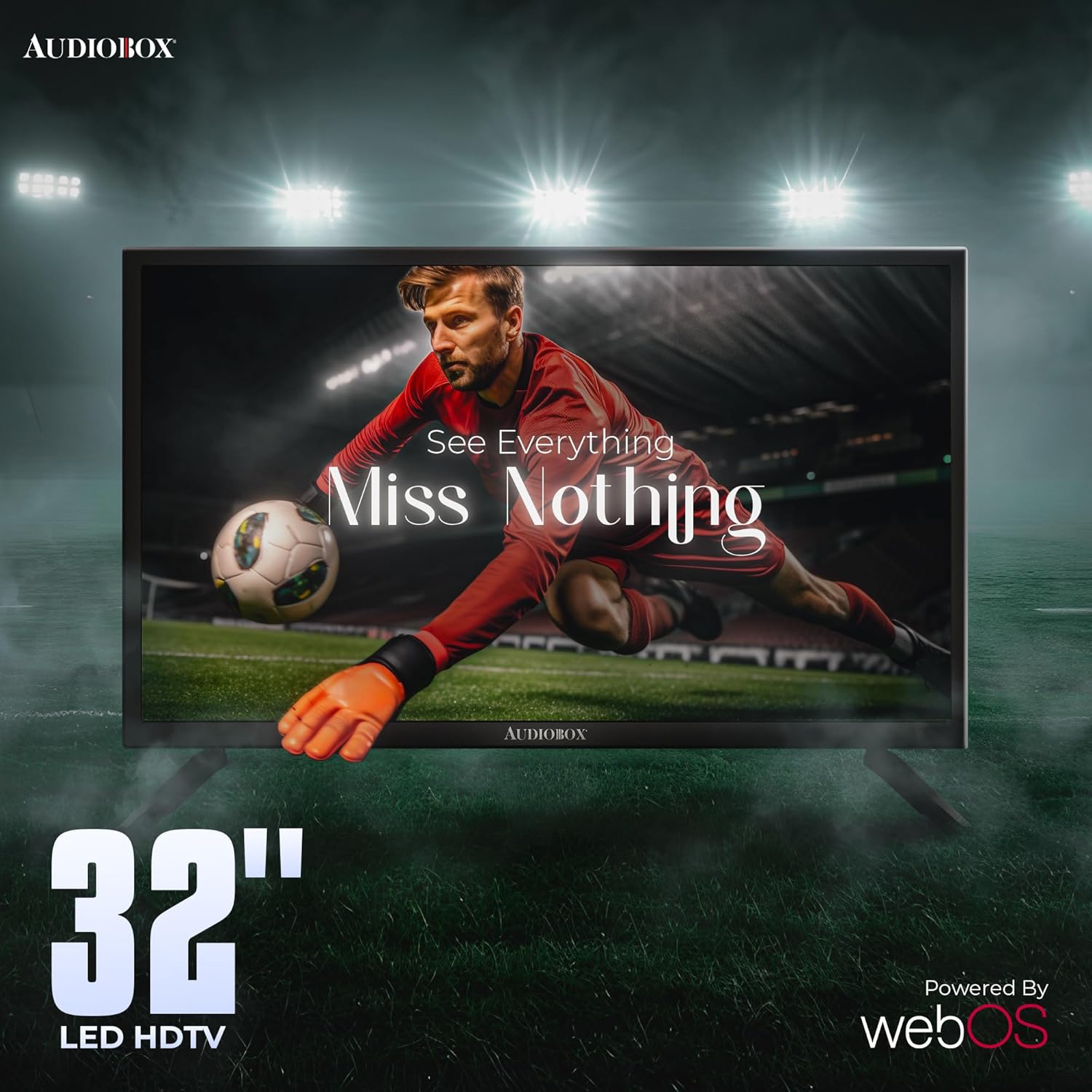 Audiobox 32-Inch Smart TV with Built-in DVD Player, Bluetooth Remote Control, HD LED, 12V AC/DC Compatible - Perfect for RVs, Movies, Gaming, Travel & Home Entertainment, HDMI & USB Ports - Image 8